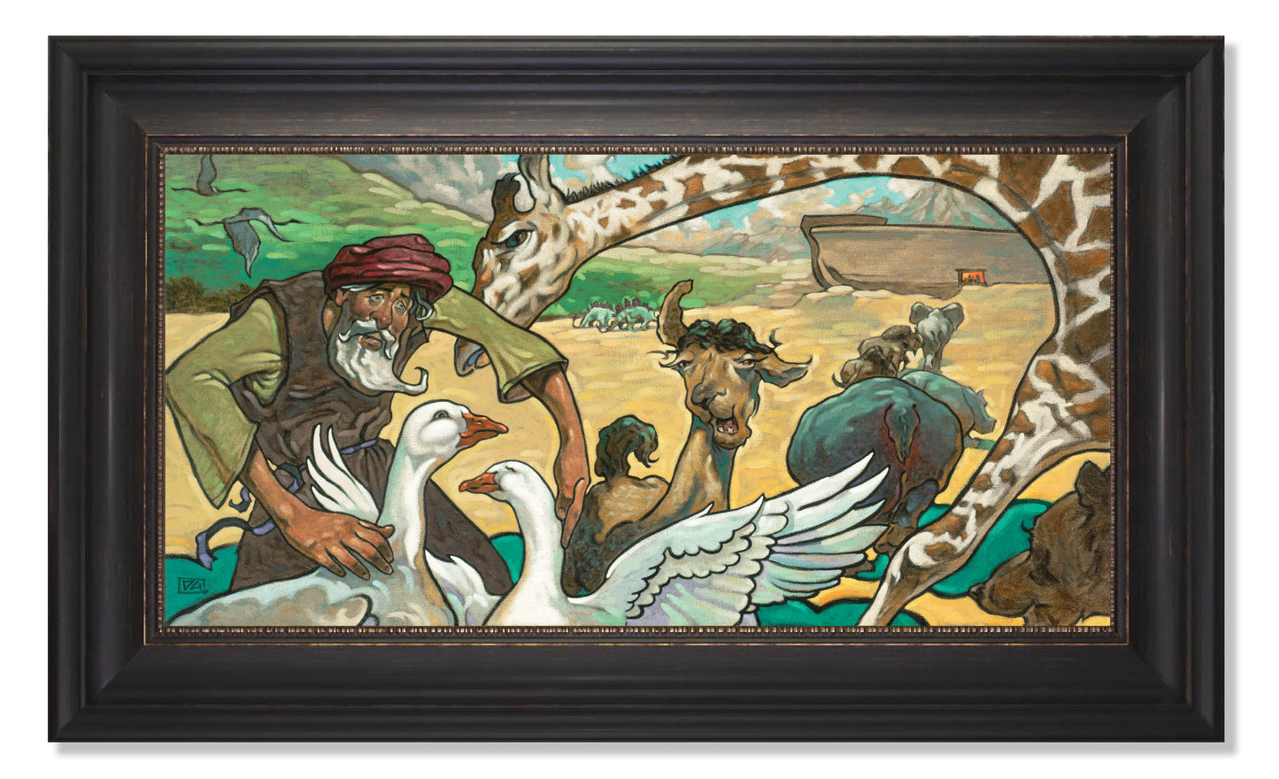 "Noah Builds An Ark" Fine Art Print