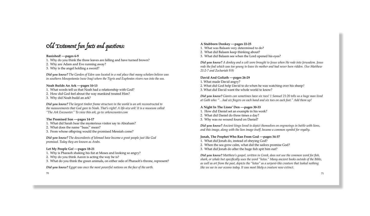 "Bible Stories for Kids" Children's Book