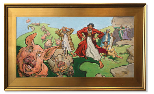 "Pigs in Space!" Fine Art Print